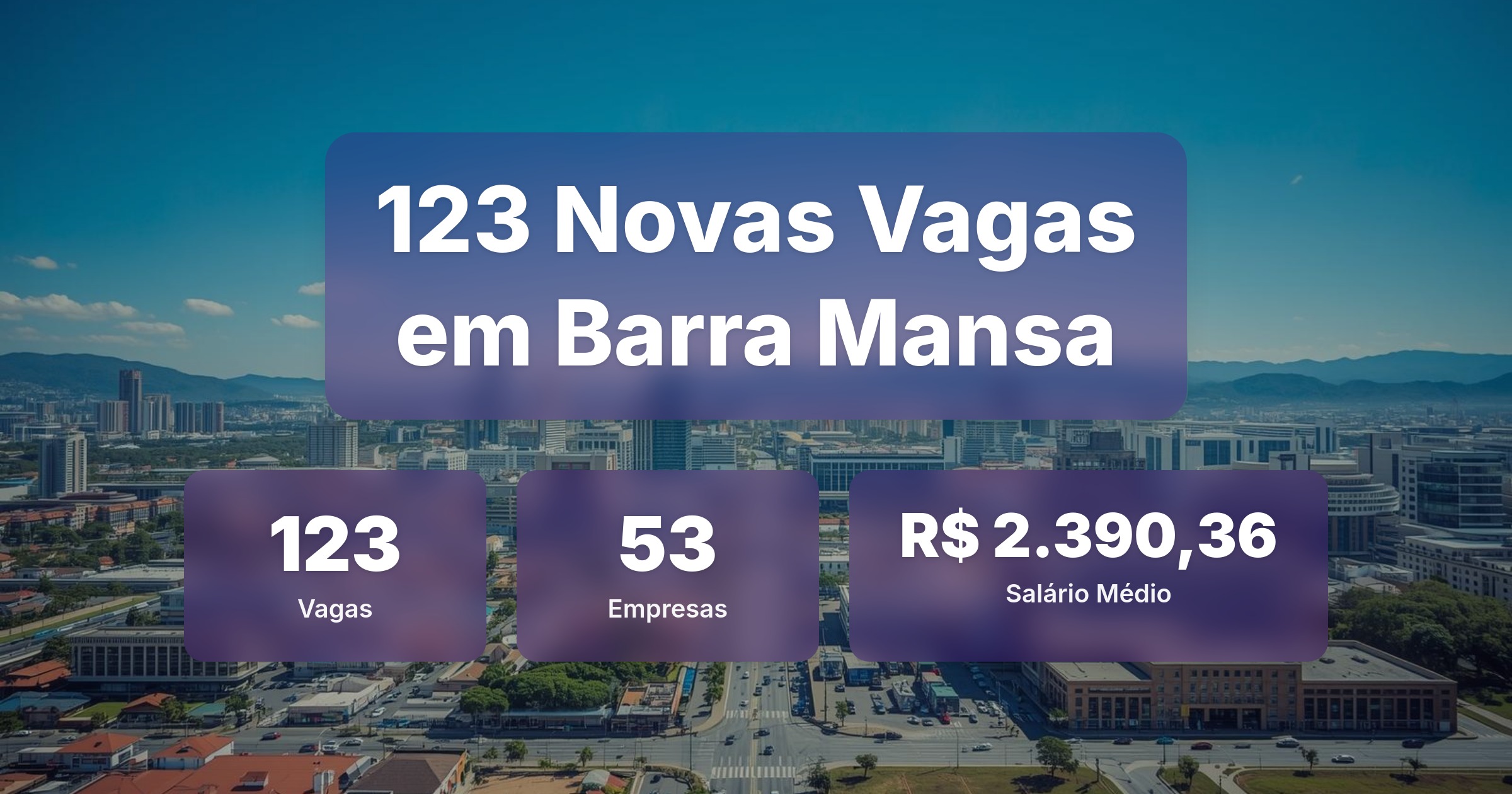 123 Novas Vagas de Emprego em Barra Mansa - 01/04/2026 - Análise completa com salários, empresas contratando e oportunidades nos setores de vendas e tecnologia
