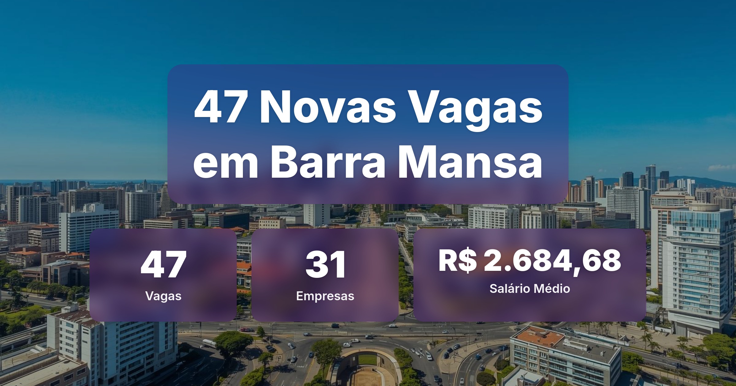 47 Novas Vagas de Emprego em Barra Mansa - 04/02/2026 - Análise completa com salários, empresas contratando e oportunidades nos setores de vendas e tecnologia