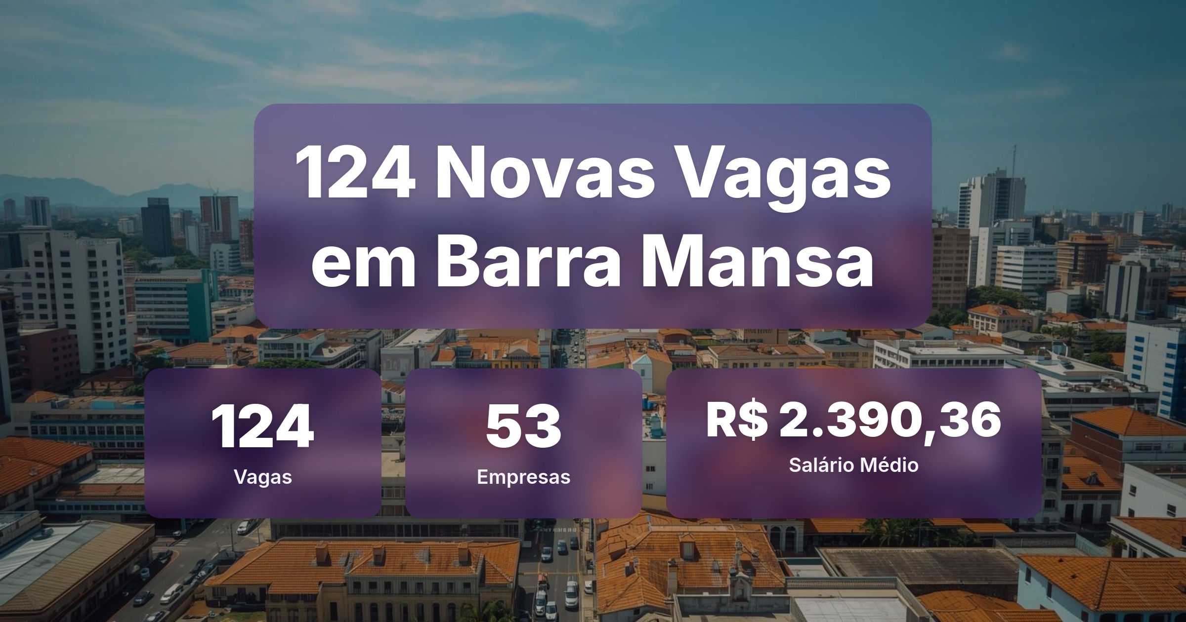 124 Novas Vagas de Emprego em Barra Mansa - 05/04/2026 - Análise completa com salários, empresas contratando e oportunidades nos setores de vendas e tecnologia