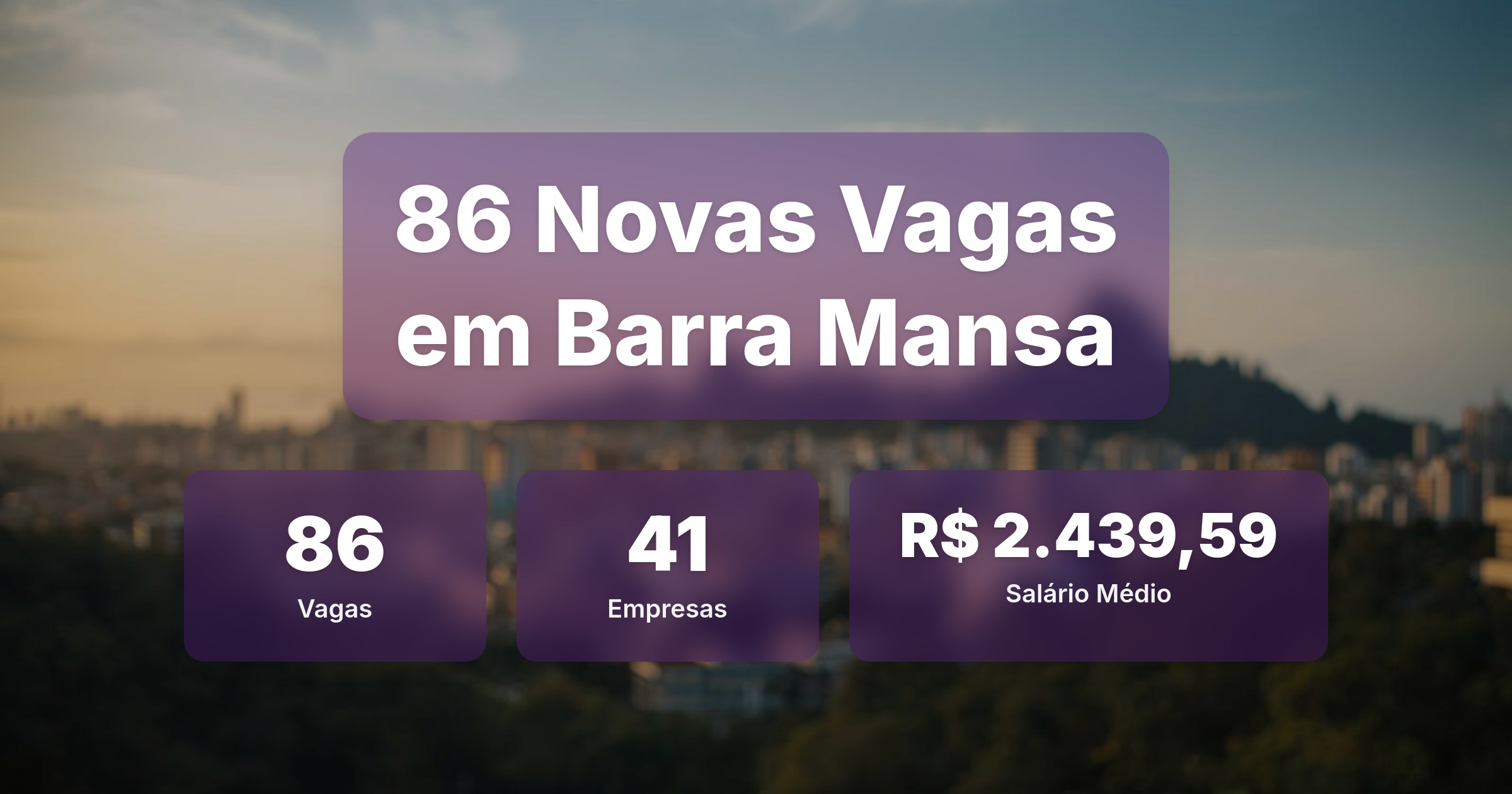 86 Novas Vagas de Emprego em Barra Mansa - 10/03/2026 - Análise completa com salários, empresas contratando e oportunidades nos setores de vendas e tecnologia