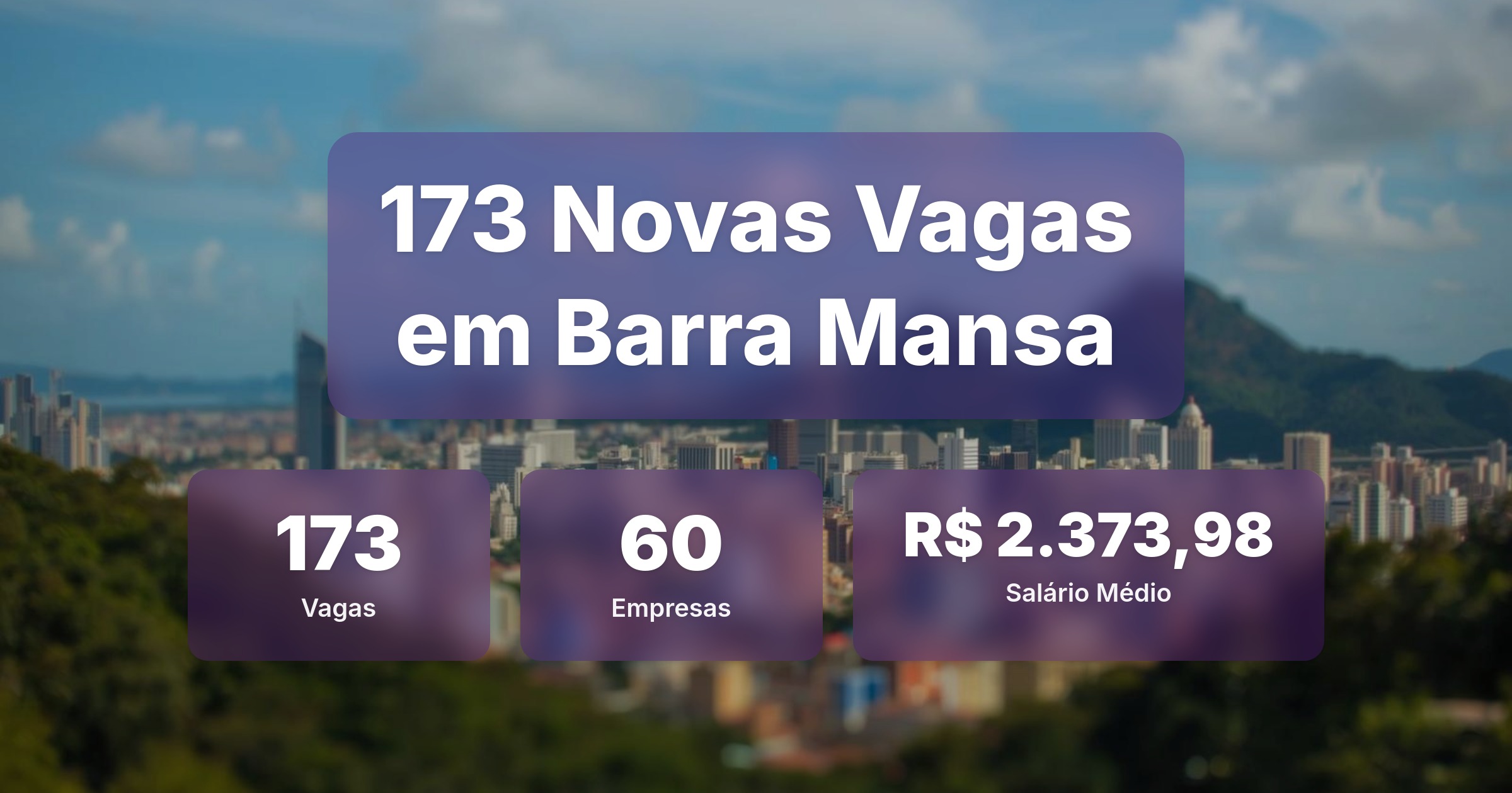 173 Novas Vagas de Emprego em Barra Mansa - 18/04/2026 - Análise completa com salários, empresas contratando e oportunidades nos setores de vendas e tecnologia
