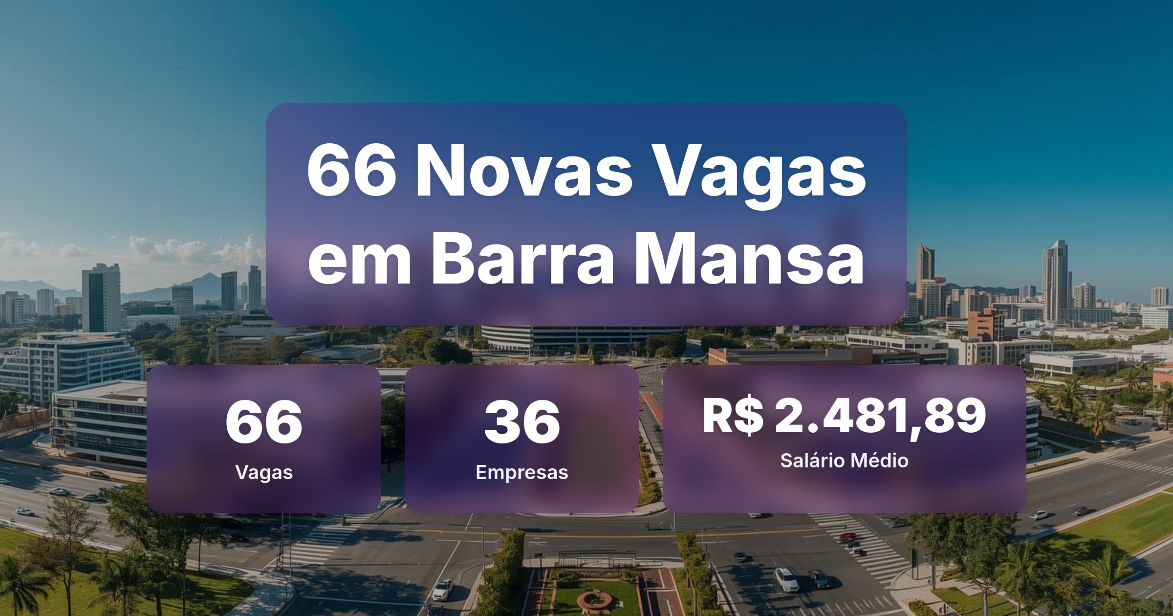66 Novas Vagas de Emprego em Barra Mansa - 18/02/2026 - Análise completa com salários, empresas contratando e oportunidades nos setores de vendas e tecnologia