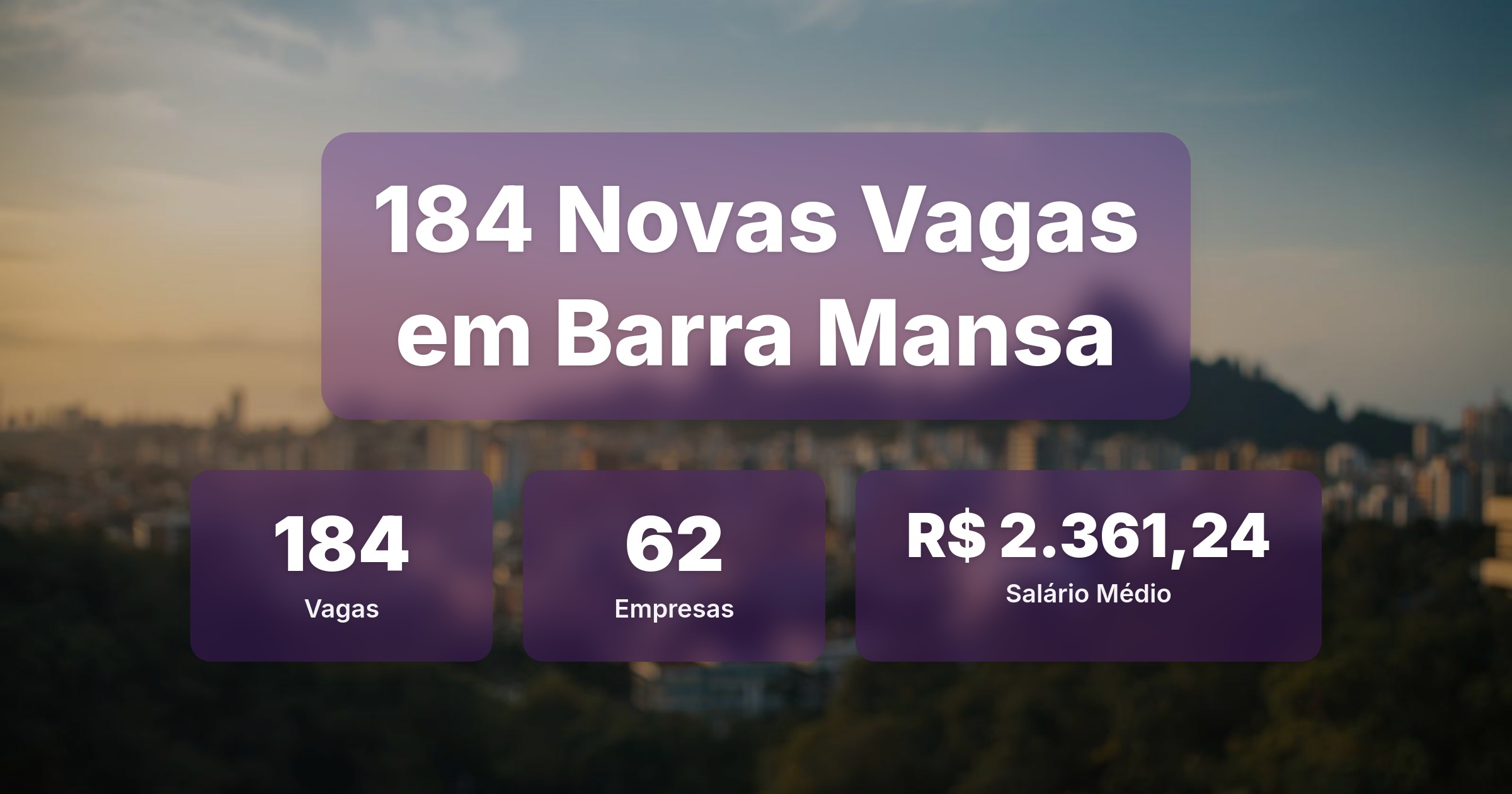 184 Novas Vagas de Emprego em Barra Mansa - 20/04/2026 - Análise completa com salários, empresas contratando e oportunidades nos setores de vendas e tecnologia