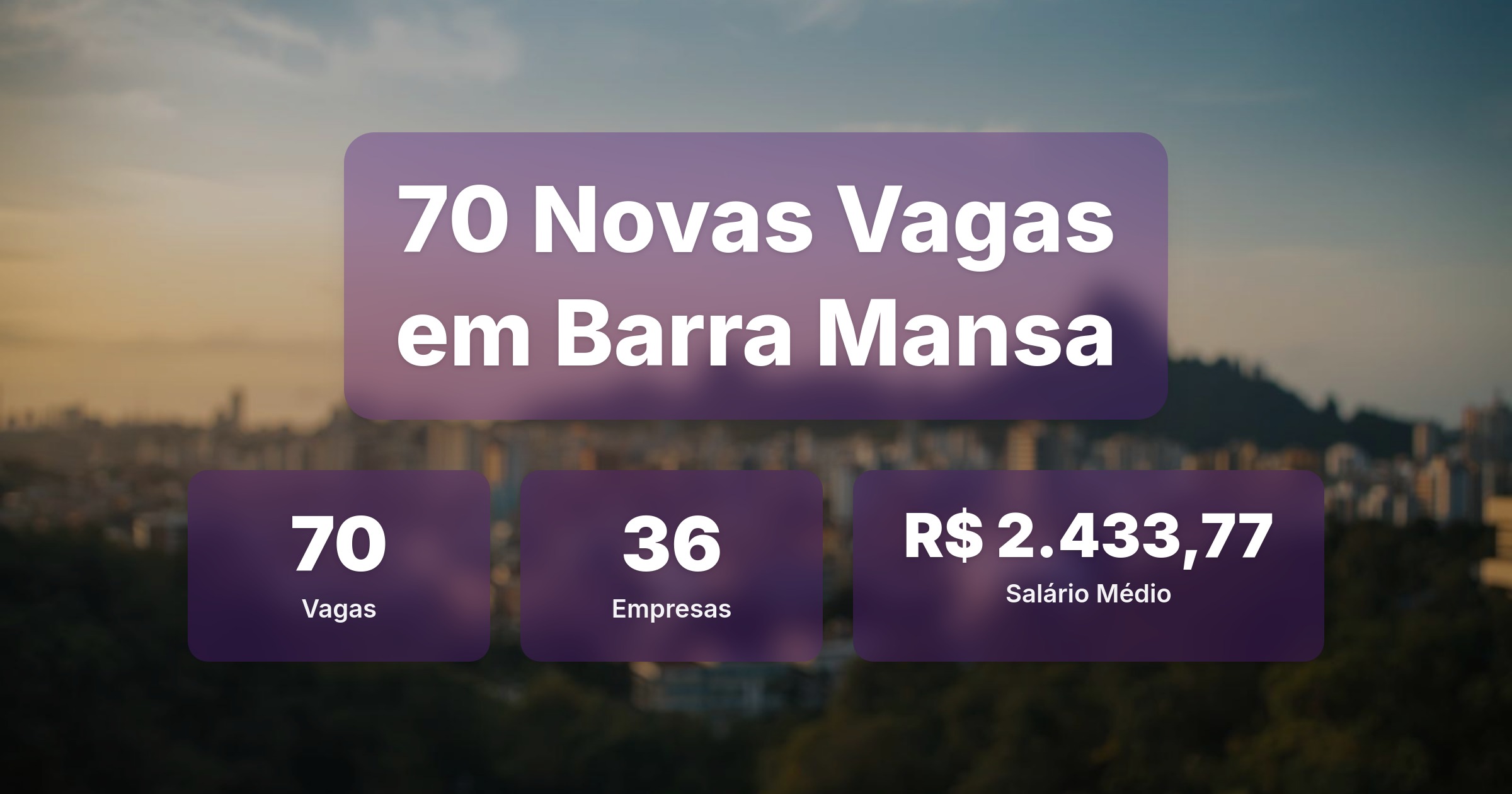 70 Novas Vagas de Emprego em Barra Mansa - 23/02/2026 - Análise completa com salários, empresas contratando e oportunidades nos setores de vendas e tecnologia