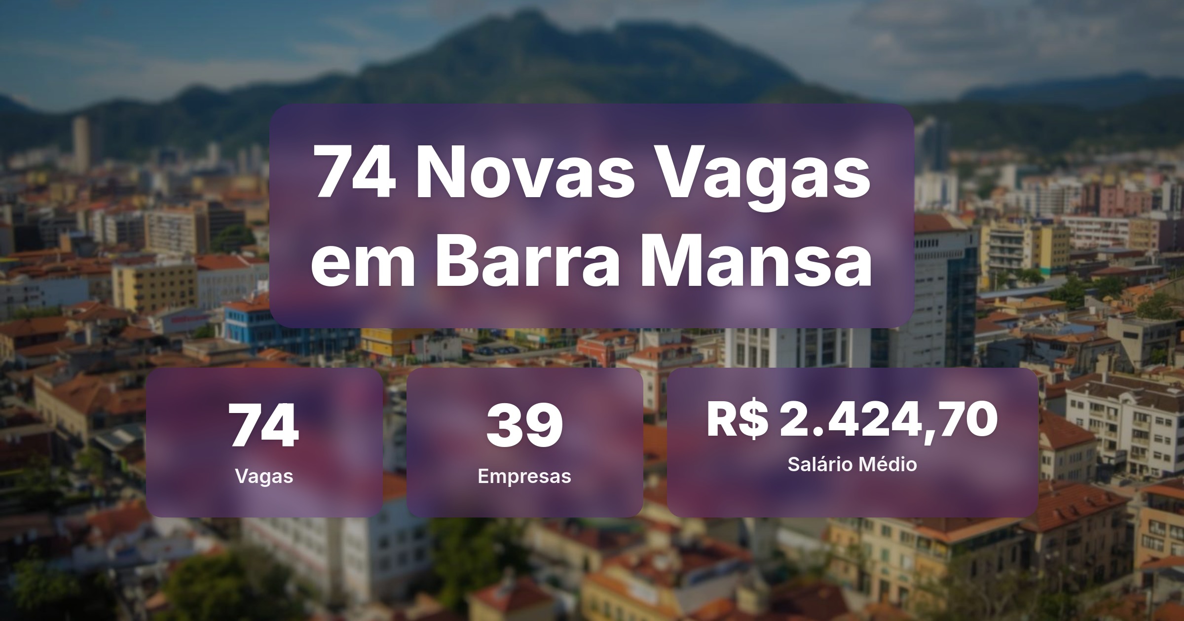 74 Novas Vagas de Emprego em Barra Mansa - 25/02/2026 - Análise completa com salários, empresas contratando e oportunidades nos setores de vendas e tecnologia