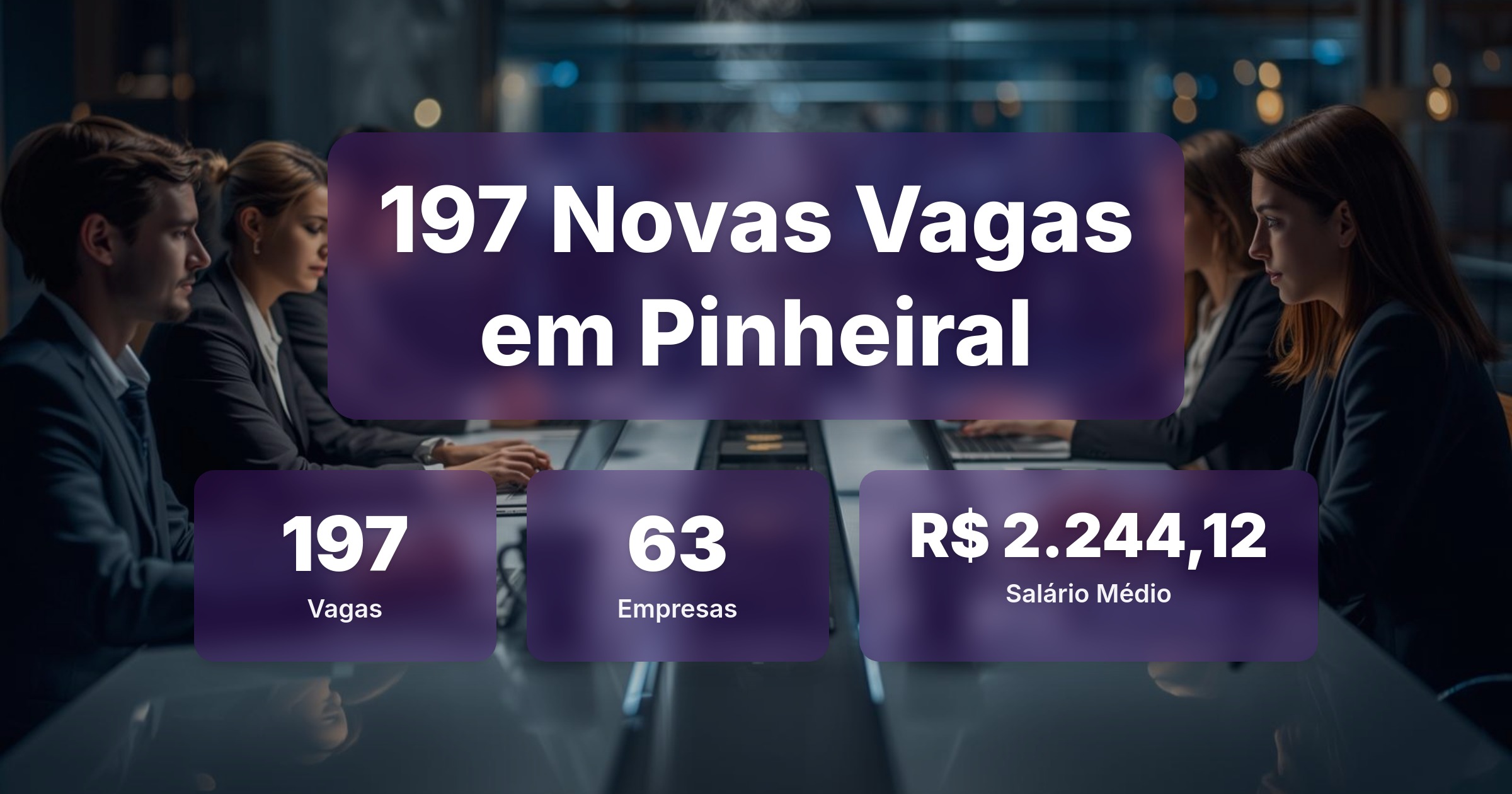 197 Novas Vagas de Emprego em Pinheiral - 06/03/2026 - Análise completa com salários, empresas contratando e oportunidades nos setores de vendas e tecnologia