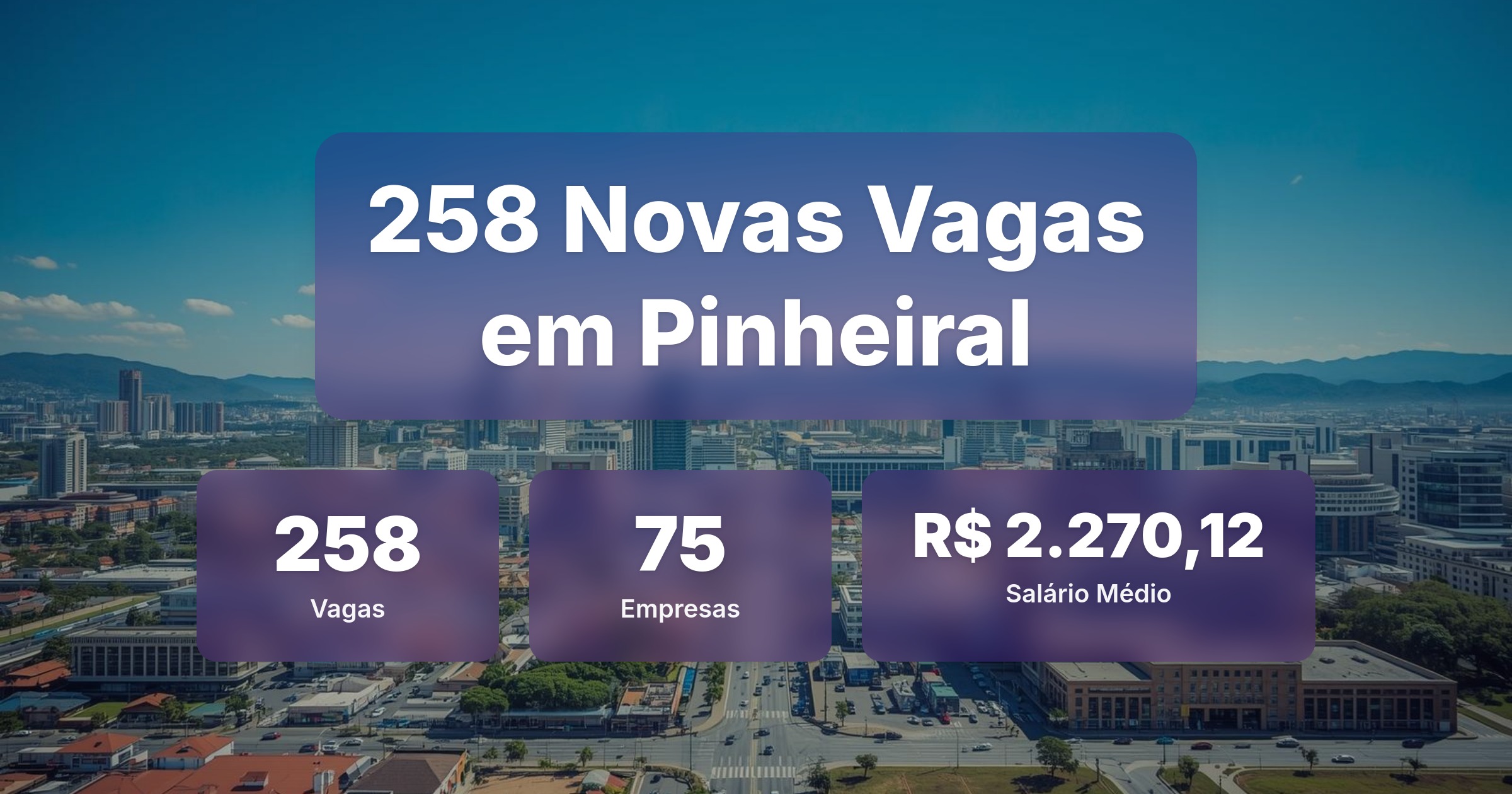 258 Novas Vagas de Emprego em Pinheiral - 17/03/2026 - Análise completa com salários, empresas contratando e oportunidades nos setores de tecnologia e vendas