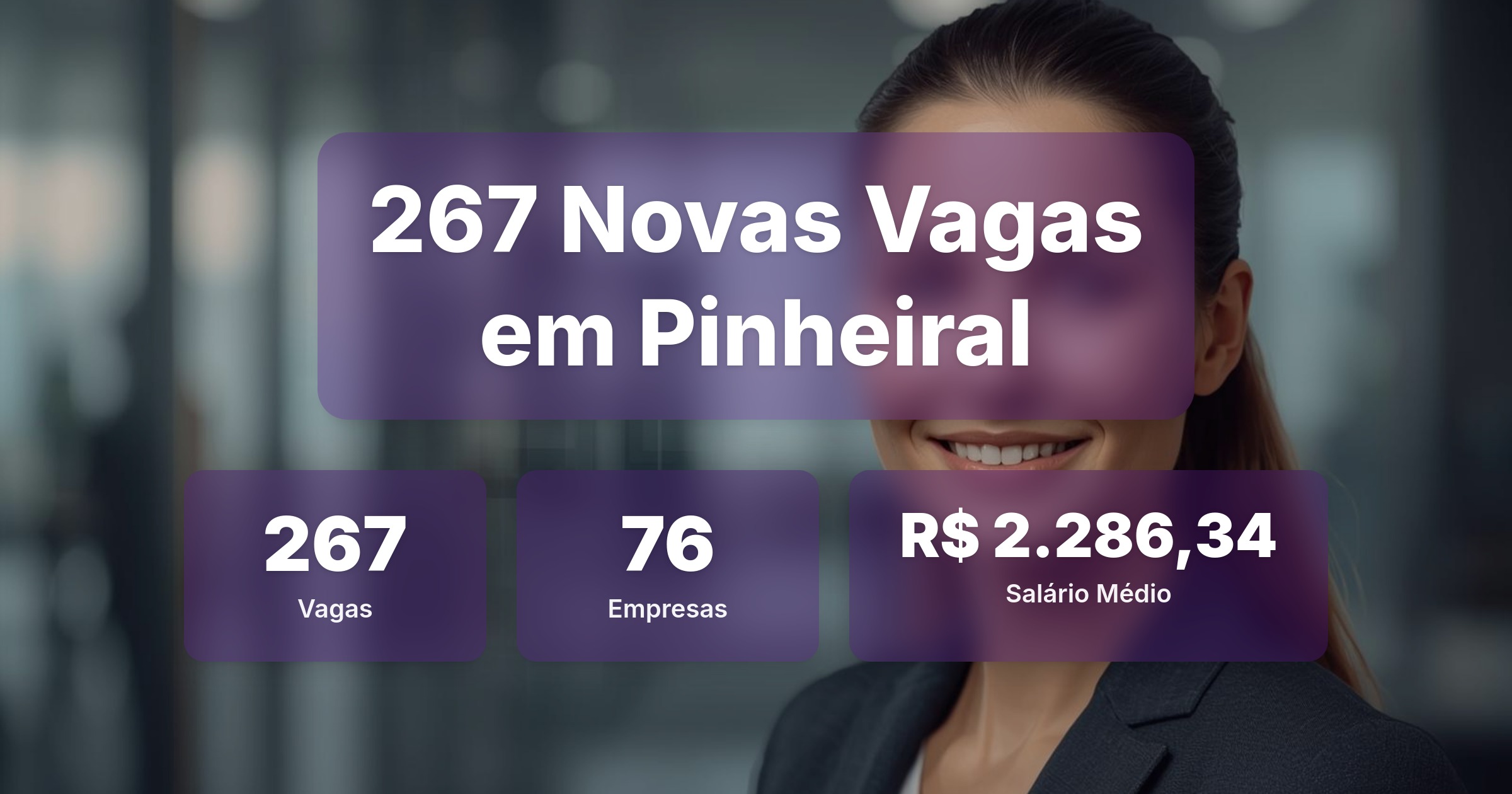 267 Novas Vagas de Emprego em Pinheiral - 20/03/2026 - Análise completa com salários, empresas contratando e oportunidades nos setores de tecnologia e vendas