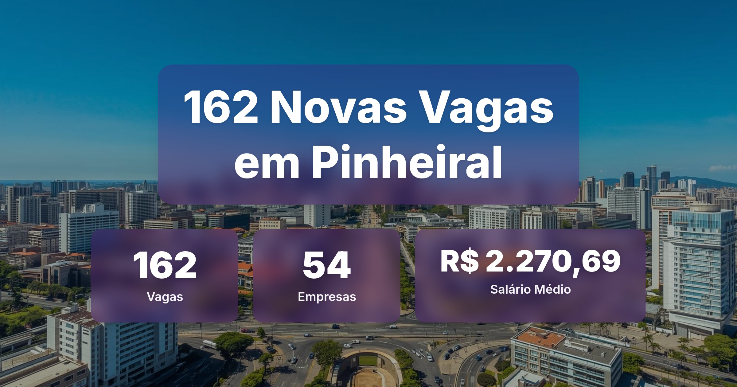 162 Novas Vagas de Emprego em Pinheiral - 26/02/2026 - Análise completa com salários, empresas contratando e oportunidades nos setores de vendas e tecnologia
