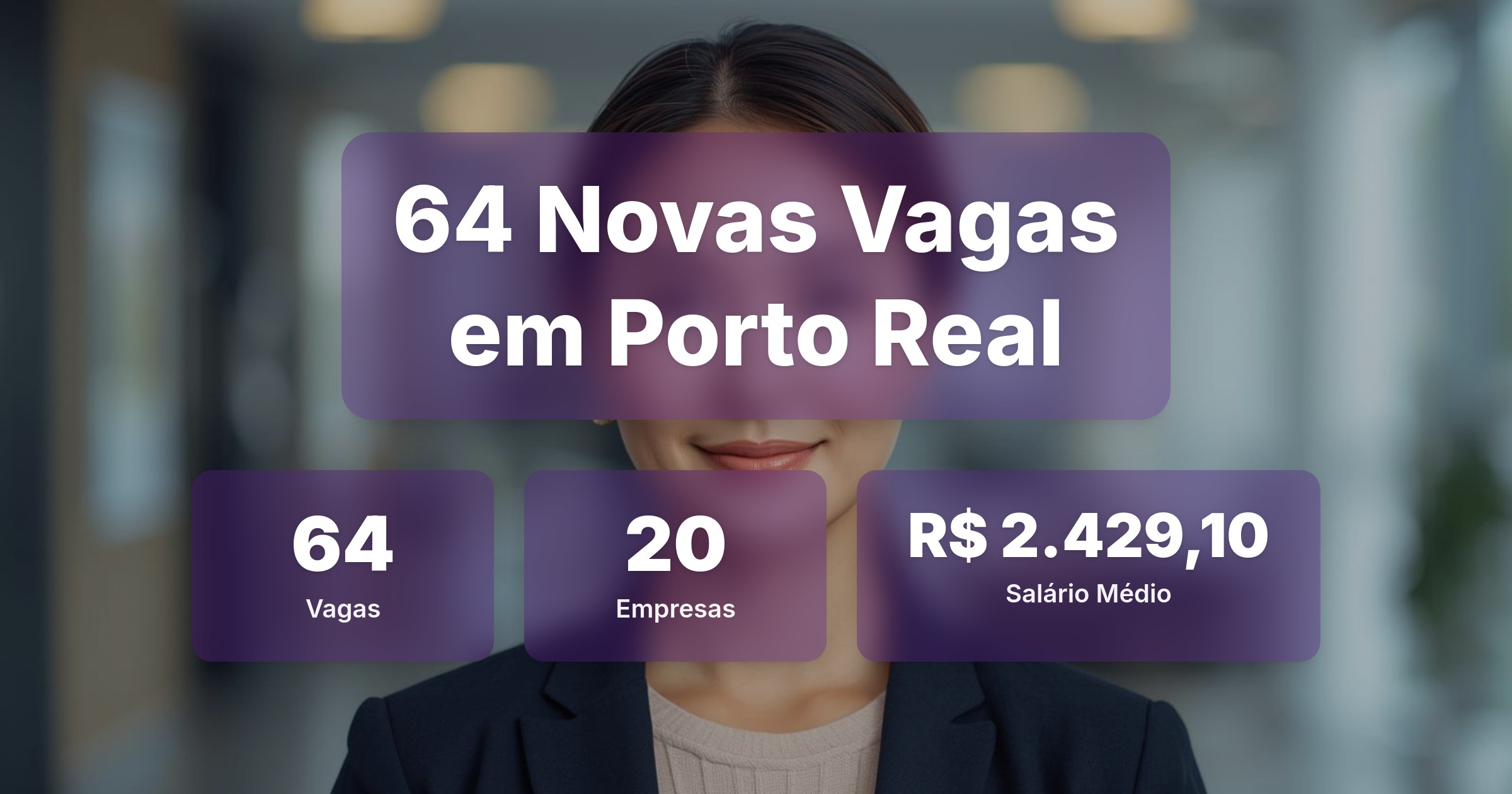 64 Novas Vagas de Emprego em Porto Real - 03/04/2026 - Análise completa com salários, empresas contratando e oportunidades nos setores de tecnologia e vendas