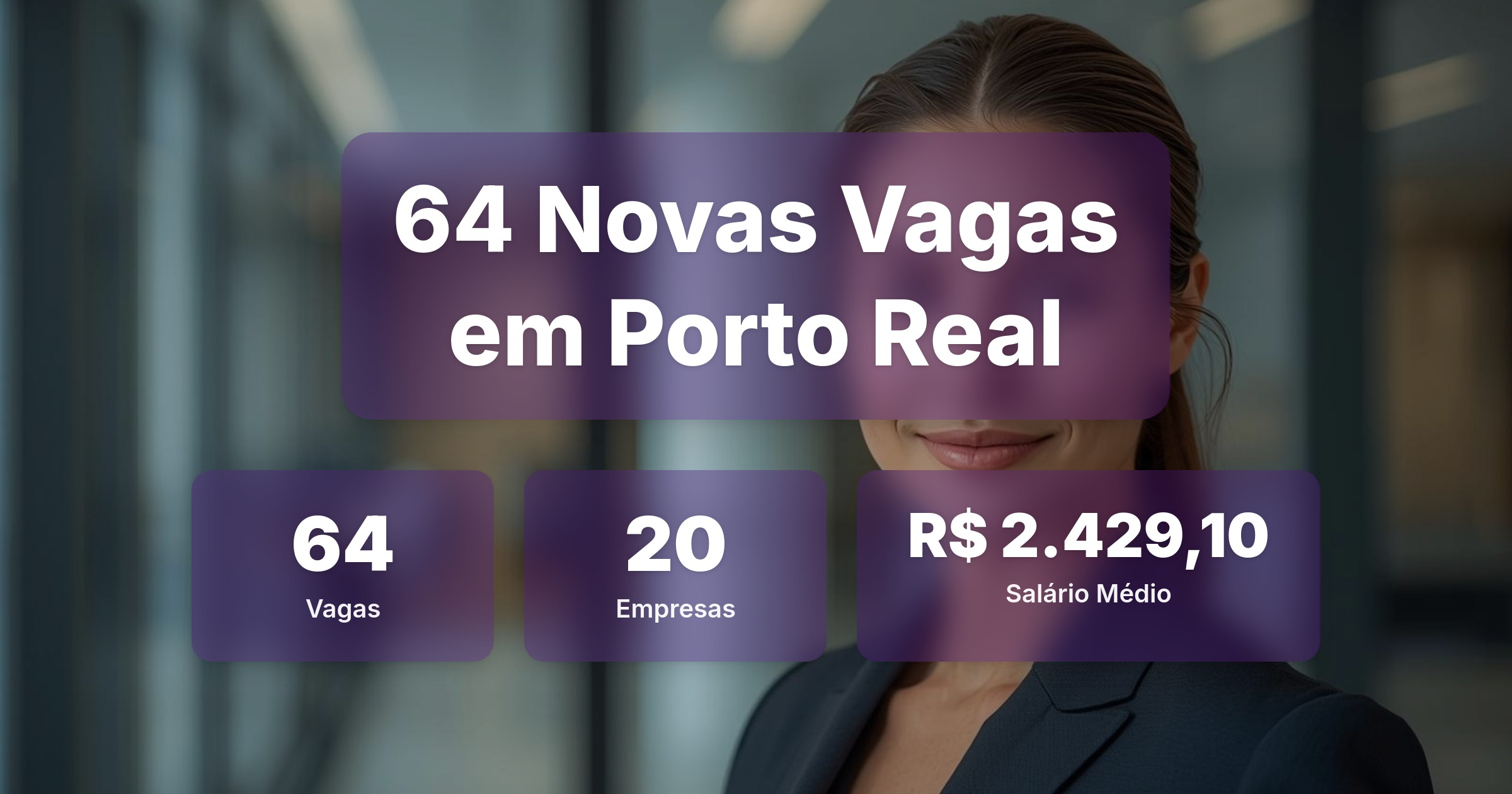 64 Novas Vagas de Emprego em Porto Real - 05/04/2026 - Análise completa com salários, empresas contratando e oportunidades nos setores de tecnologia e vendas