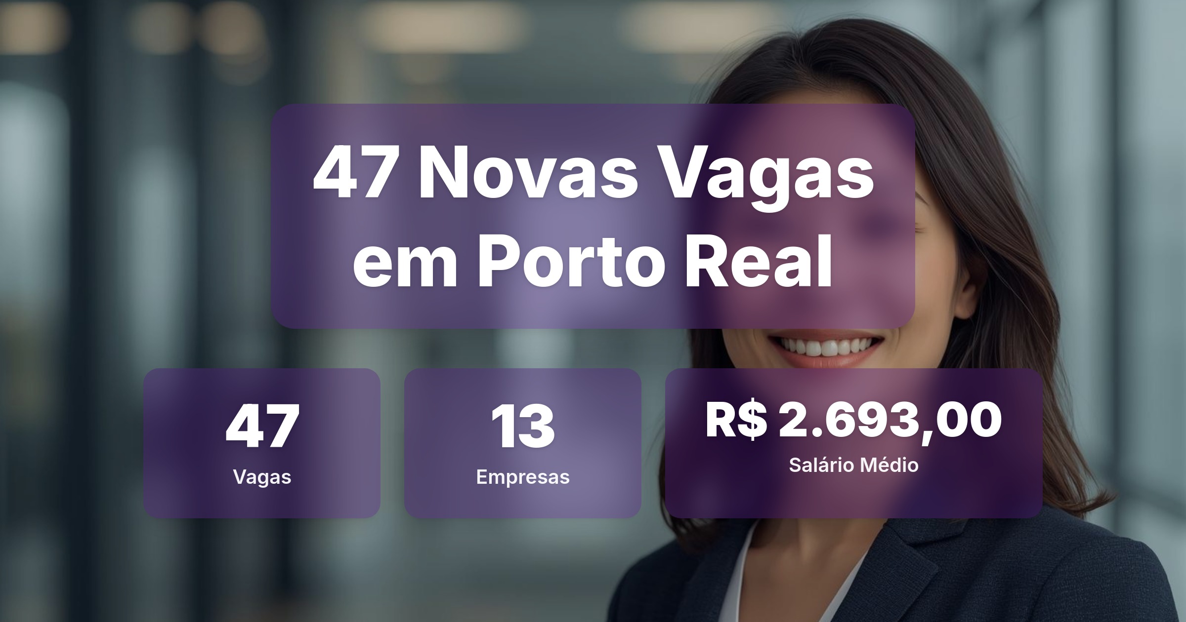 47 Novas Vagas de Emprego em Porto Real - 12/02/2026 - Análise completa com salários, empresas contratando e oportunidades nos setores de tecnologia e vendas