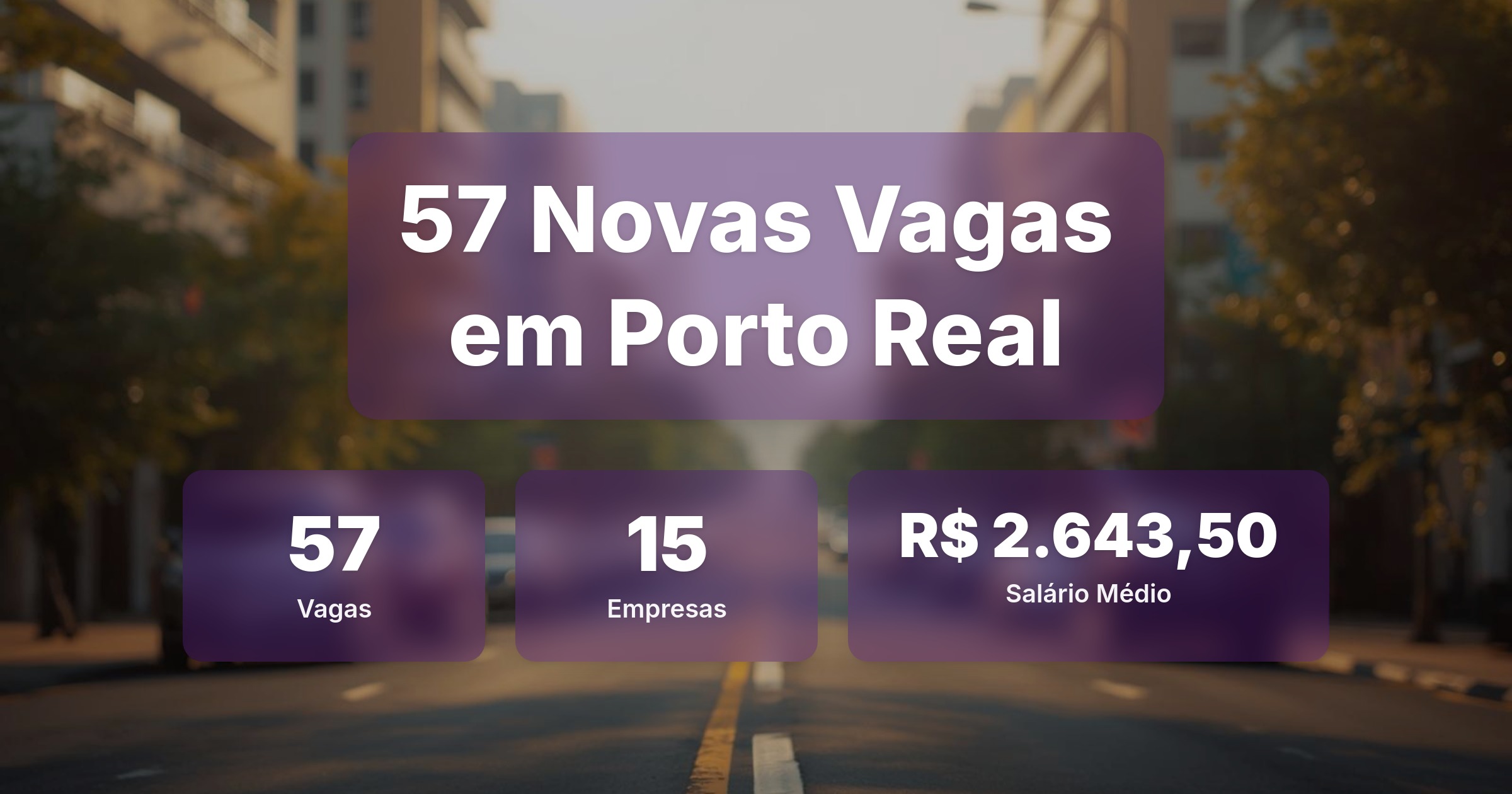 57 Novas Vagas de Emprego em Porto Real - 16/03/2026 - Análise completa com salários, empresas contratando e oportunidades nos setores de tecnologia e vendas