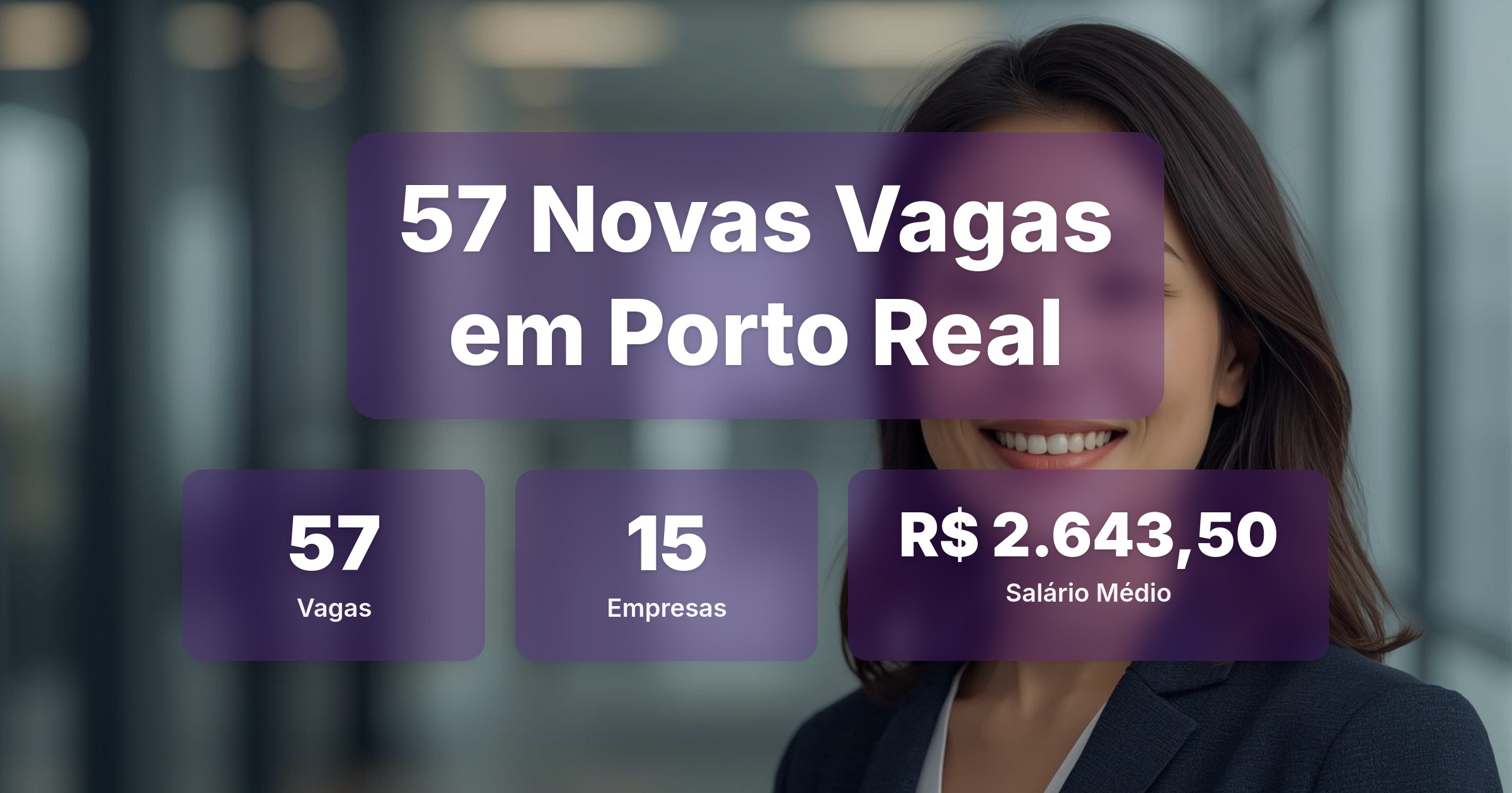 57 Novas Vagas de Emprego em Porto Real - 20/03/2026 - Análise completa com salários, empresas contratando e oportunidades nos setores de tecnologia e vendas