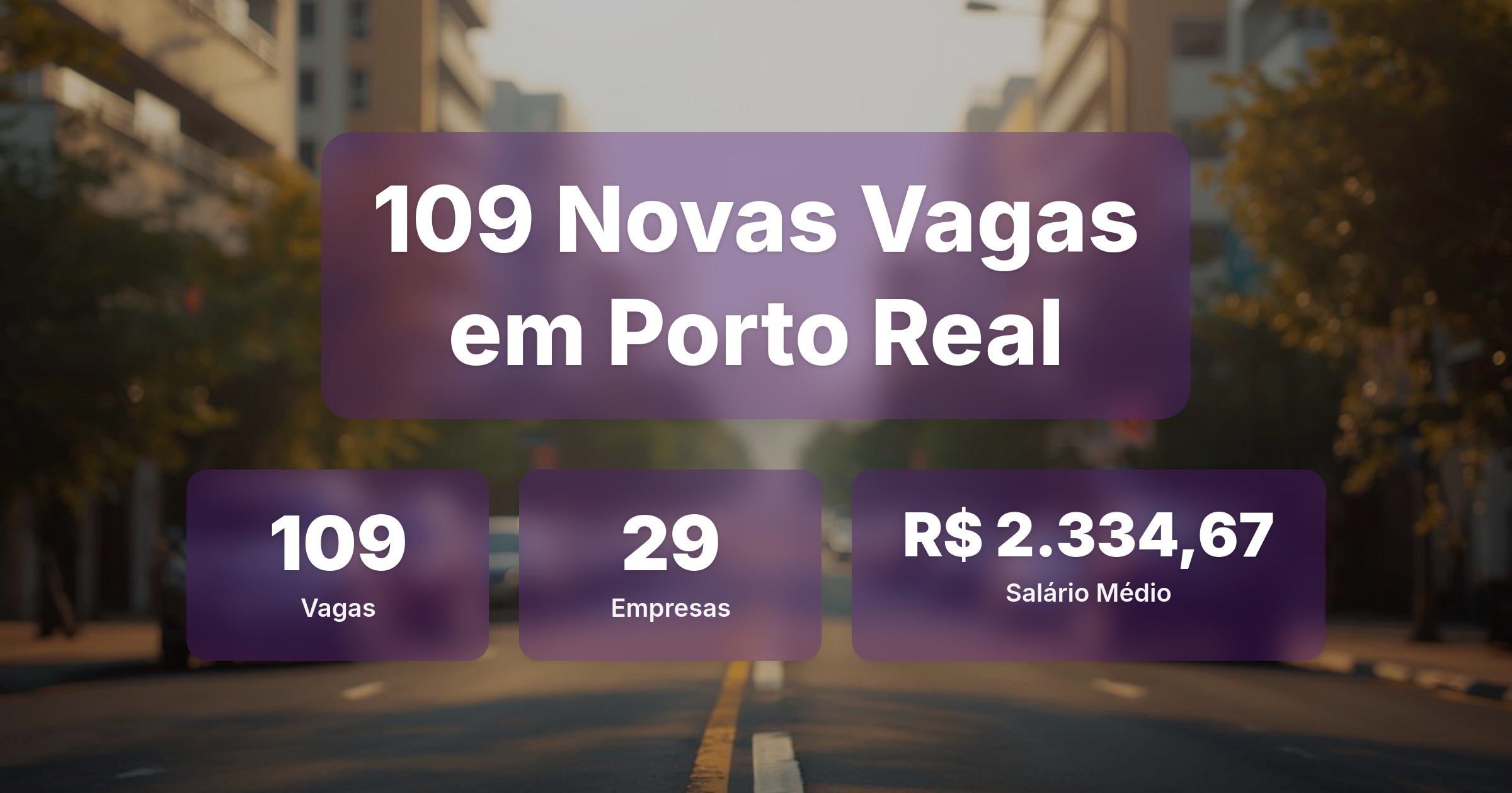 109 Novas Vagas de Emprego em Porto Real - 21/04/2026 - Análise completa com salários, empresas contratando e oportunidades nos setores de tecnologia e vendas