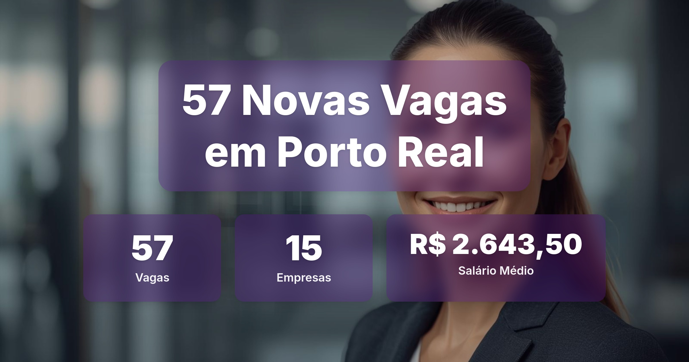 57 Novas Vagas de Emprego em Porto Real - 22/03/2026 - Análise completa com salários, empresas contratando e oportunidades nos setores de tecnologia e vendas