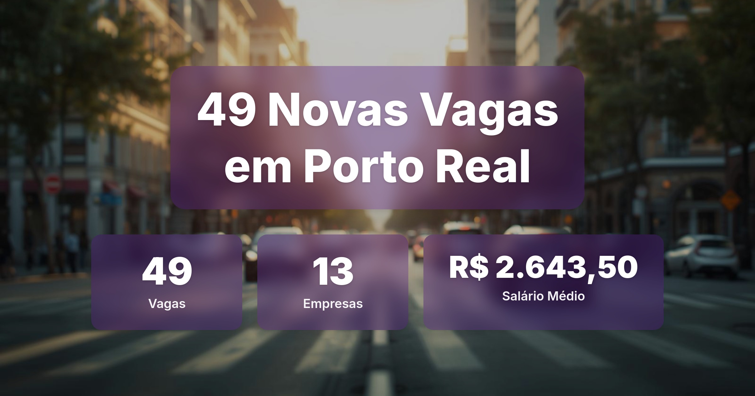 49 Novas Vagas de Emprego em Porto Real - 24/02/2026 - Análise completa com salários, empresas contratando e oportunidades nos setores de tecnologia e vendas