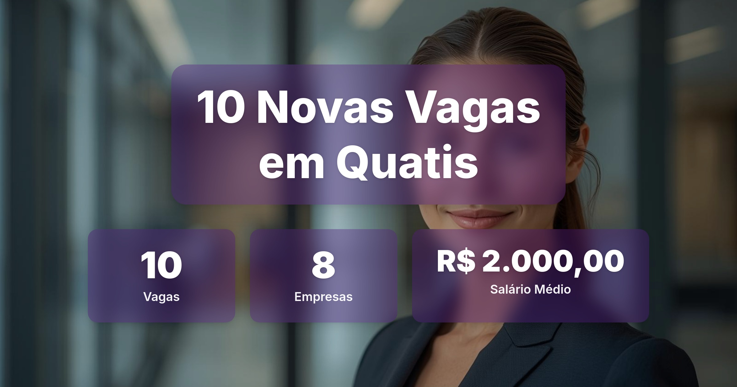 10 Novas Vagas de Emprego em Quatis - 02/03/2026 - Análise completa com salários, empresas contratando e oportunidades nos setores de vendas