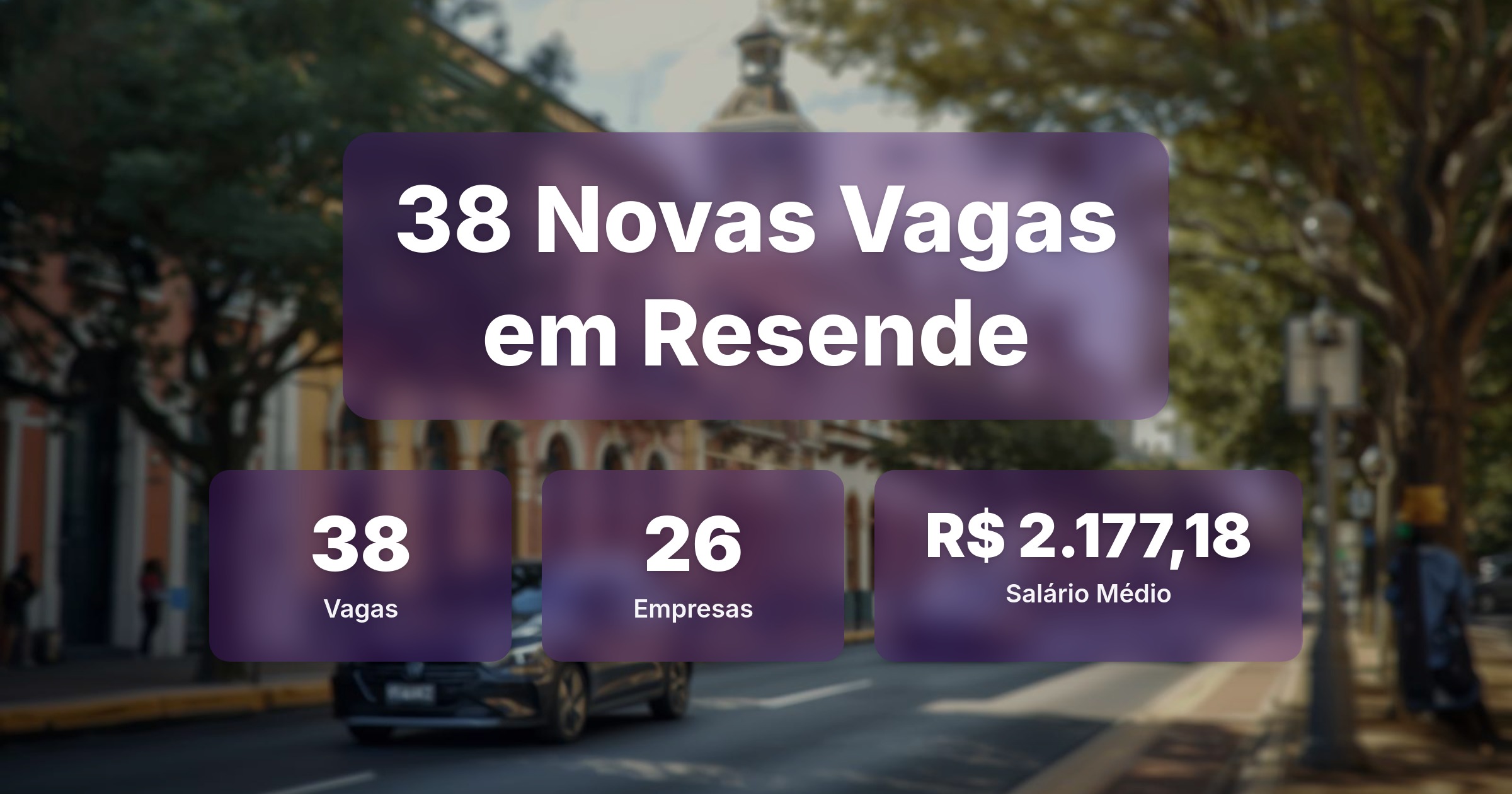 38 Novas Vagas de Emprego em Resende - 01/03/2026 - Análise completa com salários, empresas contratando e oportunidades nos setores de vendas e tecnologia