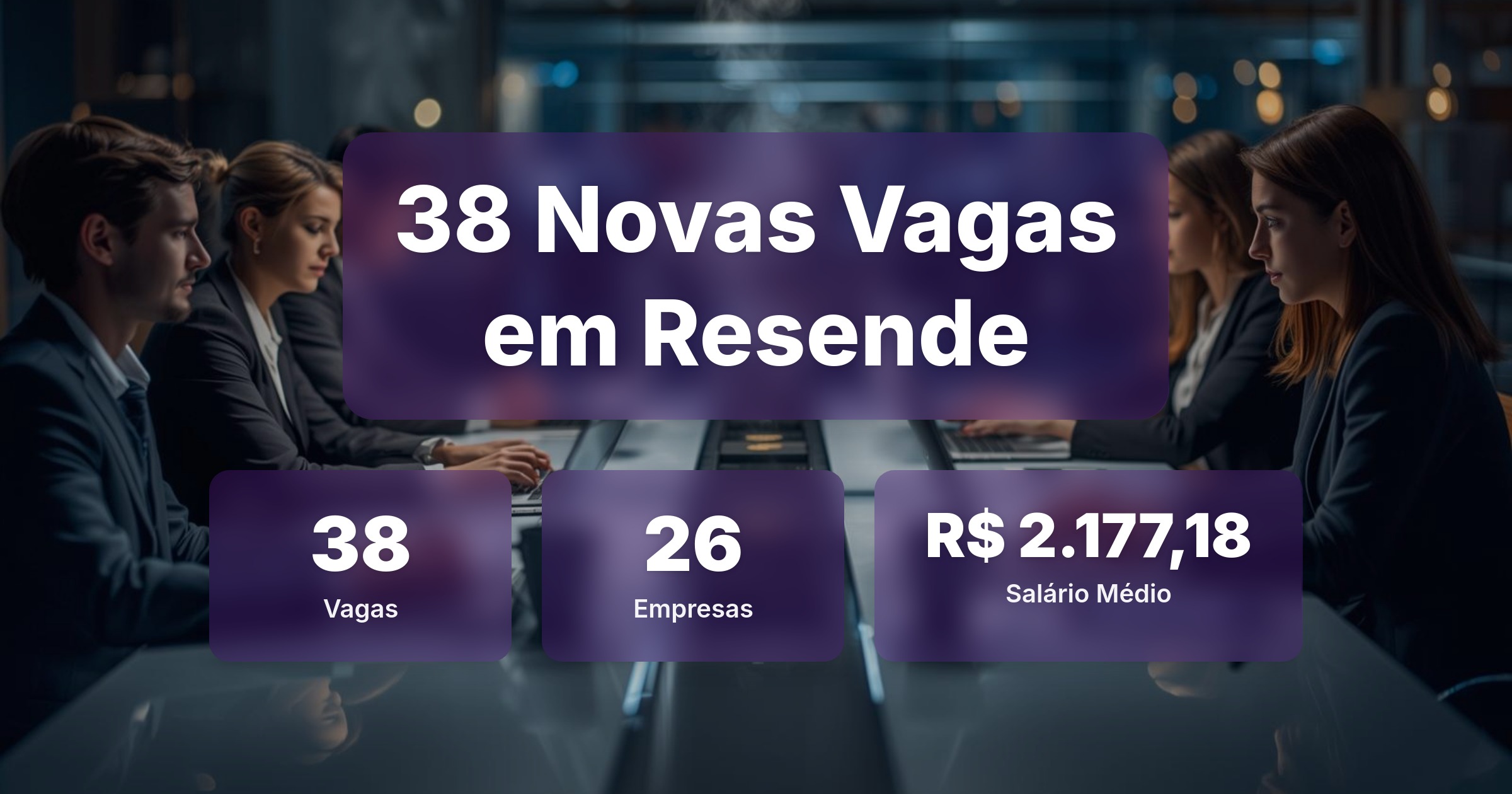 38 Novas Vagas de Emprego em Resende - 04/03/2026 - Análise completa com salários, empresas contratando e oportunidades nos setores de vendas e tecnologia