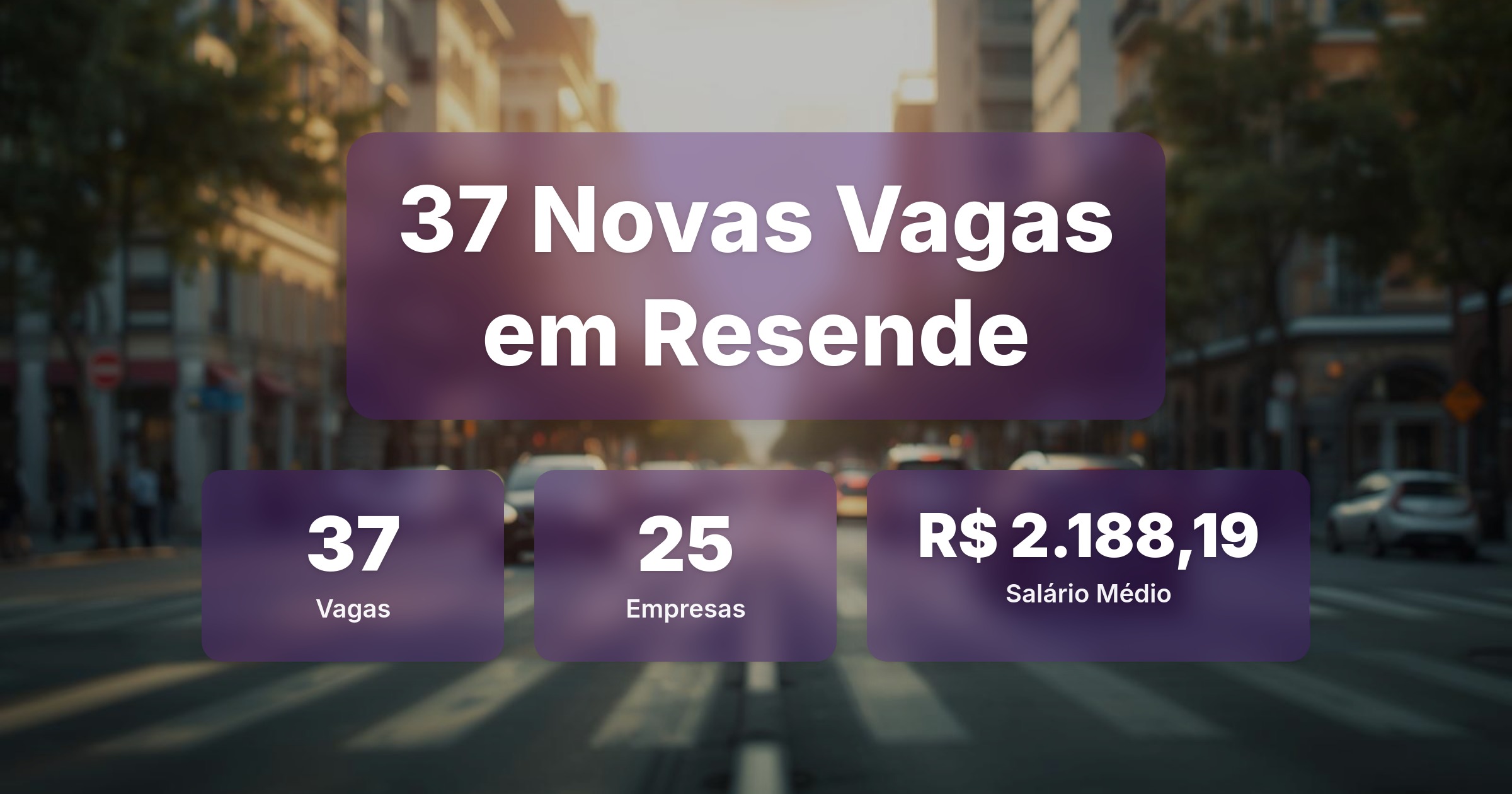 37 Novas Vagas de Emprego em Resende - 07/02/2026 - Análise completa com salários, empresas contratando e oportunidades nos setores de vendas e tecnologia