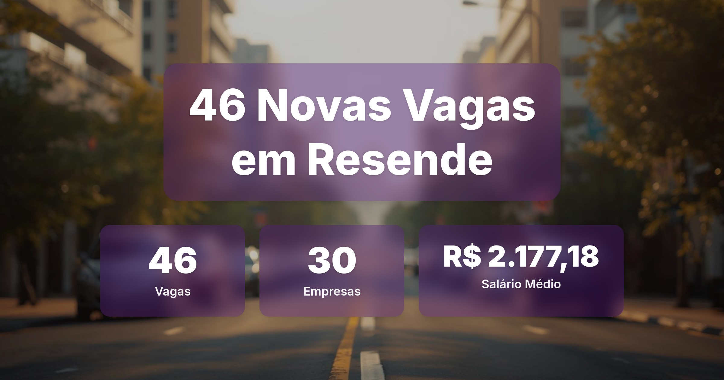 46 Novas Vagas de Emprego em Resende - 26/03/2026 - Análise completa com salários, empresas contratando e oportunidades nos setores de vendas e tecnologia