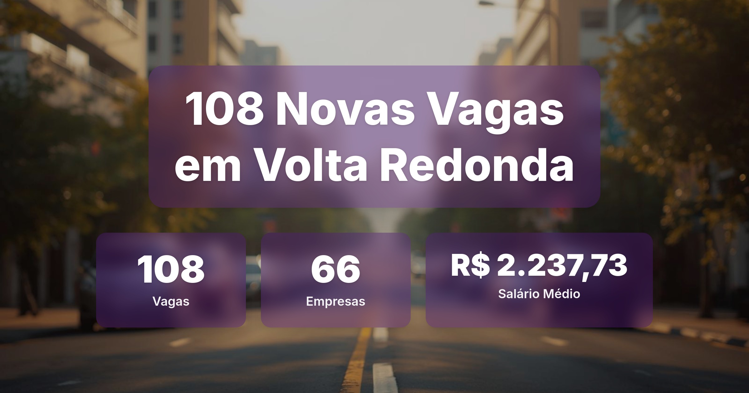 108 Novas Vagas de Emprego em Volta Redonda - 16/03/2026 - Análise completa com salários, empresas contratando e oportunidades nos setores de vendas e tecnologia