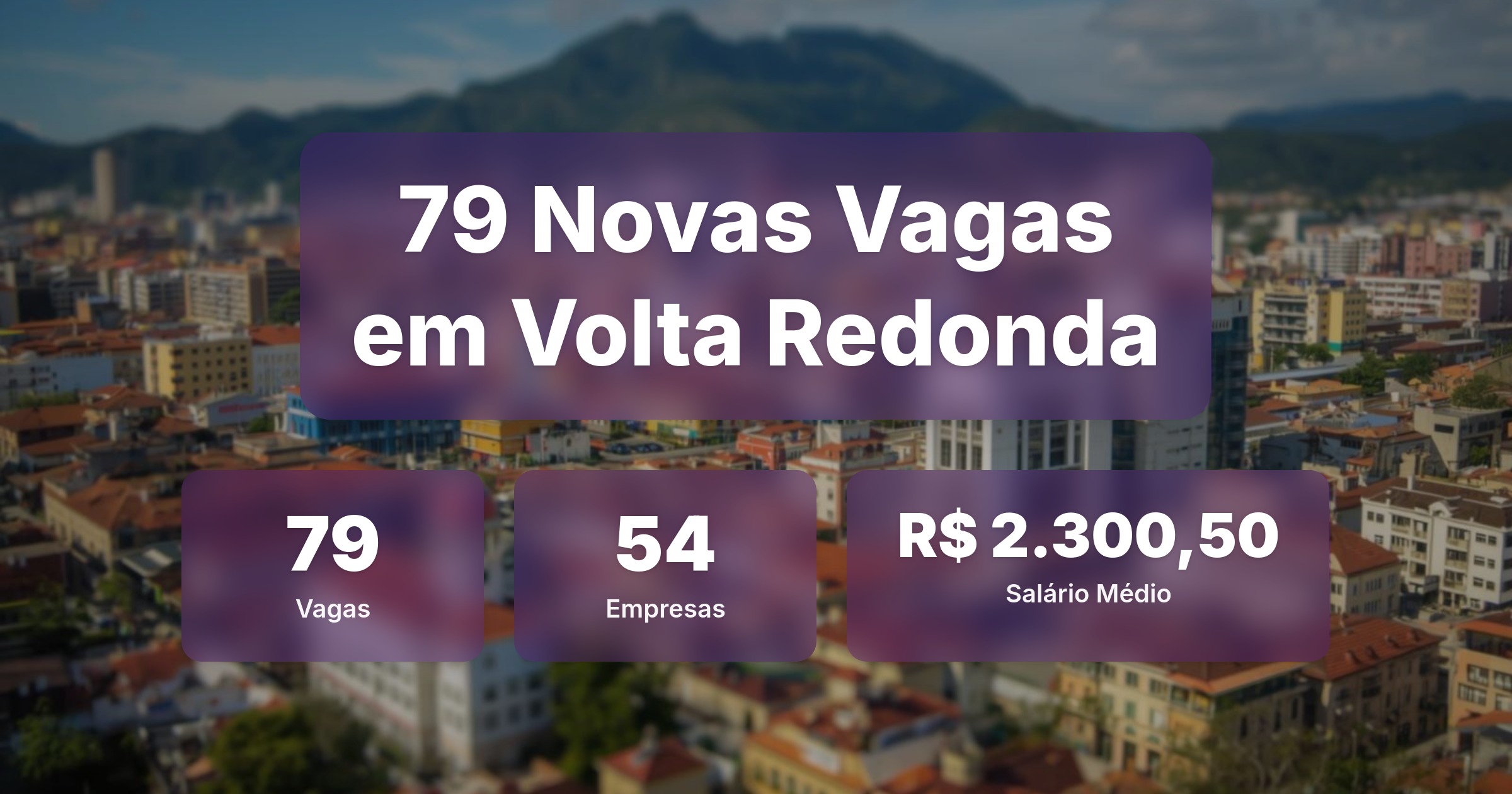 79 Novas Vagas de Emprego em Volta Redonda - 22/02/2026 - Análise completa com salários, empresas contratando e oportunidades nos setores de vendas e tecnologia